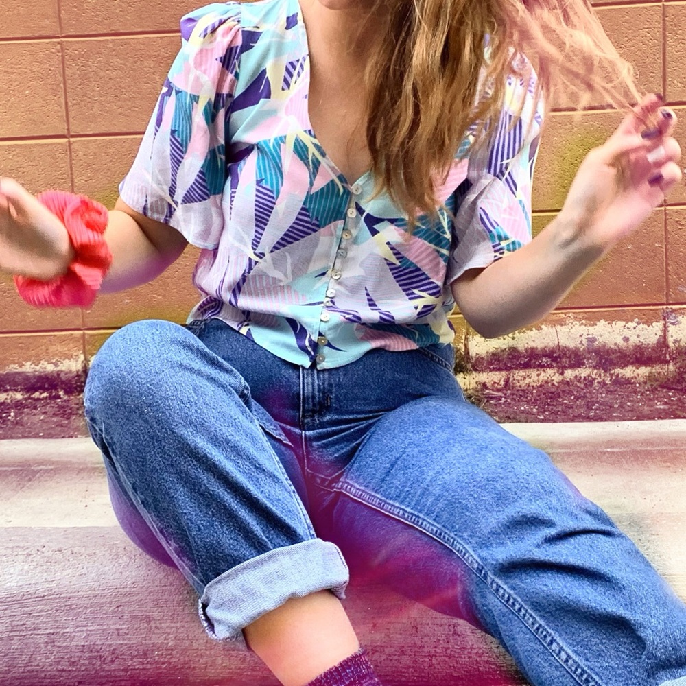 Tropical crop top